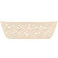 Балконный ящик 47см Бабочки овальный молочный туман РТ4016