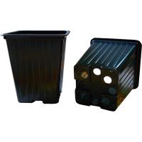 Горшок для рассады 0,25л черный квадратный мягкий 7*7*8см КВ7М 