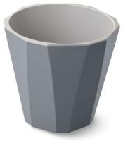 Кашпо Палермо 3,6л темно-серый с вставкой С317ТСЕР /16шт/Мартика