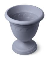 Вазон на ножке высокий 8,1л Колывань серый С136