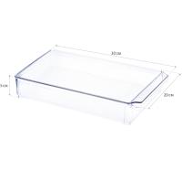 Органайзер с крышкой для холодильника 20*30*5см прозрачный М1586 