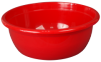 Таз 12л круглый красный 03025