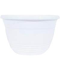 Цветочный горшок Глория 5,6л белый с прикрепленным поддоном