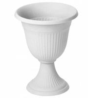 Вазон на ножке высокий 12,6л Ливия мраморный М3203