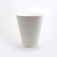 Кашпо Валенсия 2,8л белый со вставкой