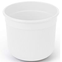 Кашпо Сканди 1л белый с дренаж. вставкой М9158 /20шт/ Альтерн