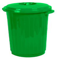 Бак 25л с крышкой зеленый 01001