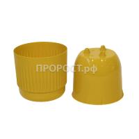 Кашпо Бета 4,0л медовый с вставкой 19*19см 