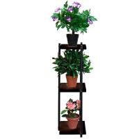 Полка №3 мебельная для цветов ВЕНГЕ 3 горш. ЛДСП 23*23*h68см РЗДИ