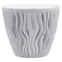 Кашпо Вдохновение 7,5л серый жемчуг КШ-9681