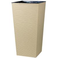 Кашпо Рапис 47см 10л матовое капучино с вставкой 07051 /5шт/Арз