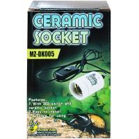 Патрон керамический MCLANZOO с выключ. чёрный 1.39м