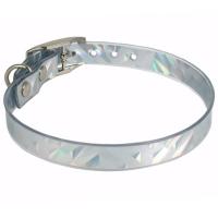 Ошейник синтетик 12мм Серебро 24-28см/51312019/Каскад