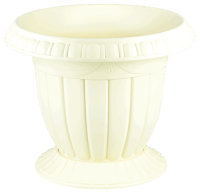 Цветочный горшок Валенсия 25л песочный с поддоном 07064