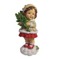 Девочка с веткой омелы(бежевый) L7W7H17 715333/W201