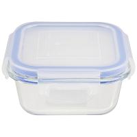 Контейнер Cristallino 0,500л жаропр стекла с крышкой с заж.пласт 