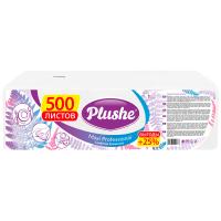 Салфетки бумажные 1 слой "Plushe Maxi Professional" сплошное белый 500 листов/4шт/83007-7