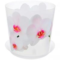 Кашпо для орхидей Деко 1,2л белая М3105