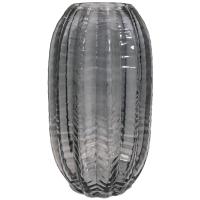 Ваза д/цветов Плиссе большая графит стекл. /1902-Н5 /1шт/ДК