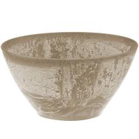 Кашпо МИКРИТ овал 1,4л бежевый слайн М3108 /16шт/М-пласт