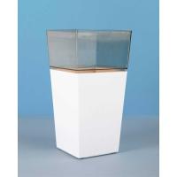 Кашпо Астра 1,8л прозрачно-белый с вставкой /6шт/ДТ