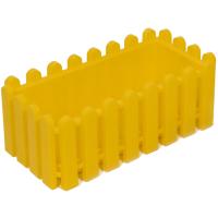 Кашпо Вологда 37,5*18,5*14,2см прямоуг. желтый /5шт/07203