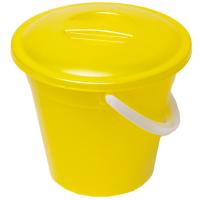 Ведро 3л евро пищевое с крышкой желтый  