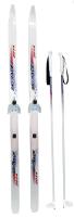 Лыжи 75см 140/105 подростковые Ski Race с палками и креплением
