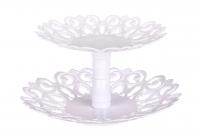 Фруктовница Мелодия 2-х ярусная белый