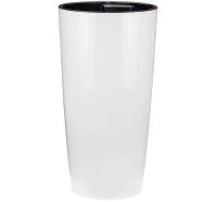 Кашпо ПИЛАР 23/69л белый со вставкой М3088