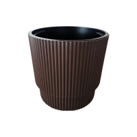 Кашпо Жасмин 17л шоколадный с вставкой А282 /5шт/Арз