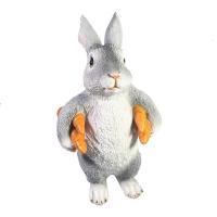 Фигура Зайка несет морковь L9W13H22  713936/F766