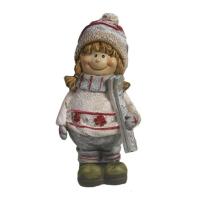 Девочка с лыжами L9W6.5H13.5 714163