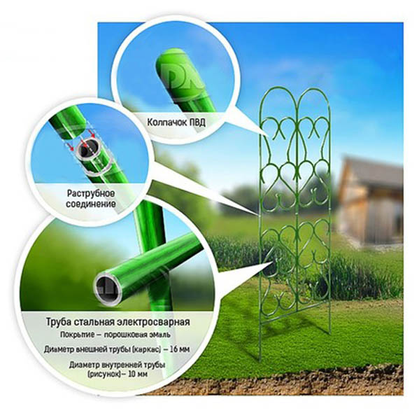 Шпалера широкая разборная 180*70см  