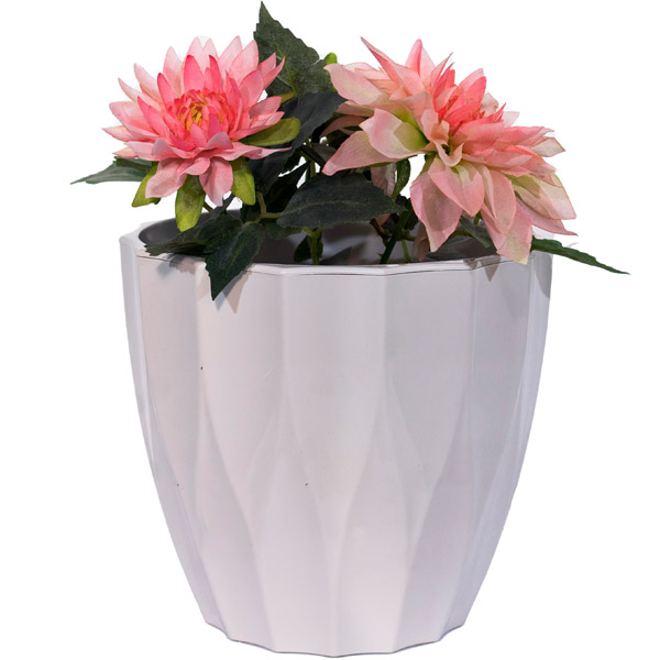 Кашпо Флюте 3л льняной с вставкой /12шт/ДТ 