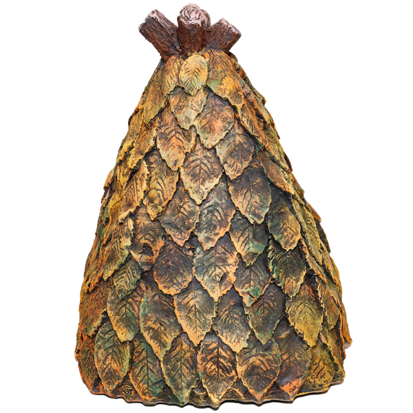 Грибной эльф в шалаше цветной 23см Ф350ц