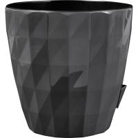 Кашпо Соло RUBY 3л МИКС с черной вставкой+полив /ПП