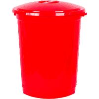 Бак 85л с крышкой красный 01007