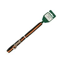 Поводок капрон 15мм*2м черный с оранжевой  полосой DONBARON