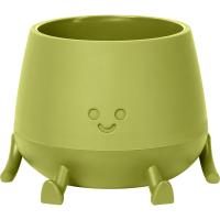 Кашпо Мистер Грин 0,6л фисташковый с прик. под. КШ-1848 /18шт/ПП