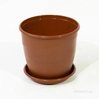 Цветочный горшок Венеция 4,1л терракотовый с поддоном 5PL0097