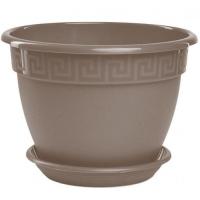 Цветочный горшок Антик 0,75л фраппе с поддоном 5PL0384