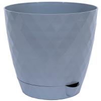 Кашпо Румба 1,5л серый шелк с прик. под. /32шт/ДТ