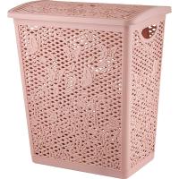 Корзина д/белья Keeplex Fiori 35л с крышкой бежевый топаз KL1205/10шт/ПР