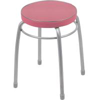 Табурет "Фабрик №1" круг. мягкое сиденье пепельная роза до 150кг  