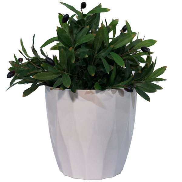 Кашпо Флюте 4,5л льняной с вставкой