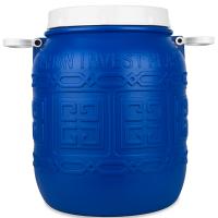 Бочка 30л с крышкой навес. ручками /Дон