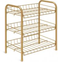 Этажерка д/обуви 3-х ярусная золотой  ЭТ4/3
