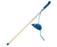 Дразнилка Мышь меховая на удочке NT936А