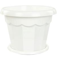 Кашпо Гармония 0,7л белый/М1408